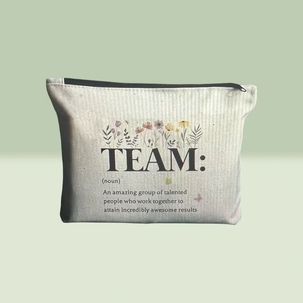 Team Definition Noun Cosmetic Bag – Inspirational Office Gift – NWOT